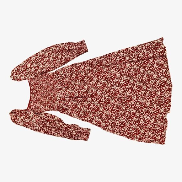 REFORMATION Cello Floral-Print Dress - Red - Picture 4 of 5